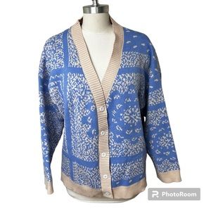 Tide Cashew Flower Japanese Style cardigan